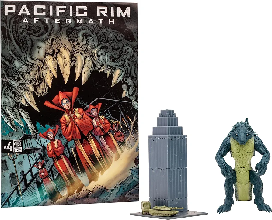 Pacific Rim McFarlane Toys Raiju (Kaiju) 4" Scale Figure Playset with Comic