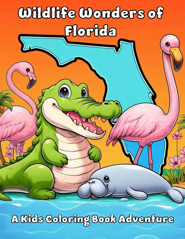 Wildlife Wonders of Florida: A Kids Coloring Book Adventure (Wildlife Wonders Kids Coloring Books)