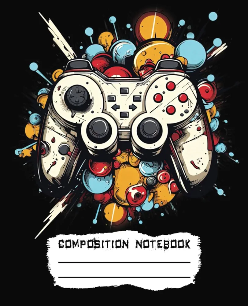 Composition Notebook: Gamer Gaming Controller Aesthetic For Kids Boys Who Love Playing Video Games